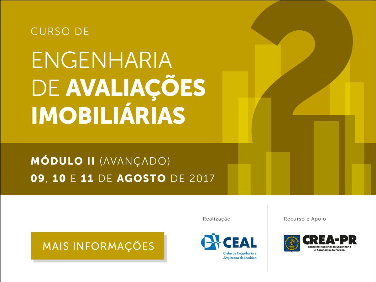 Curso de Avaliação de Imóveis - Módulo Avançado